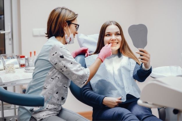 root canal - on crowned tooth